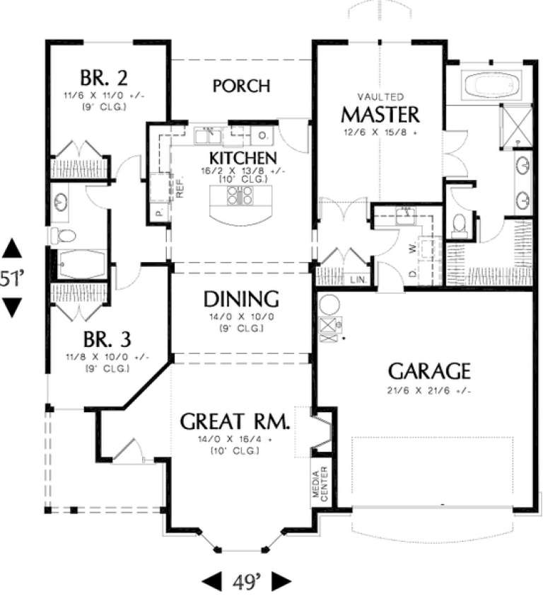 House Plan House Plan #11855 Drawing 1