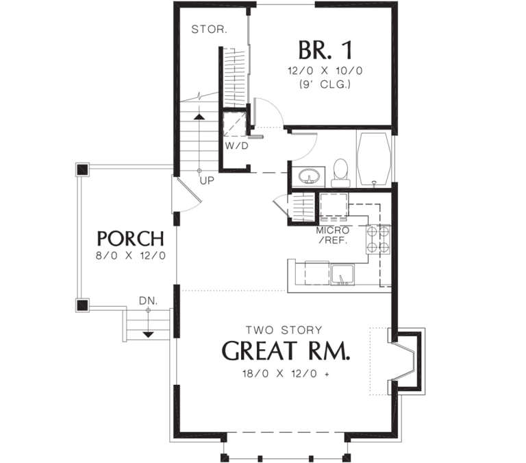 House Plan House Plan #12001 Drawing 1