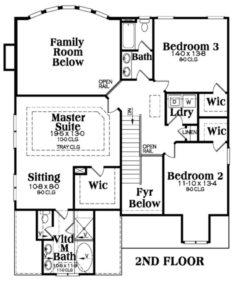 House Plan House Plan #121 Drawing 2