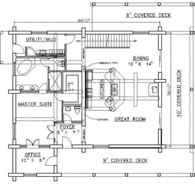 House Plan House Plan #1235 Drawing 2
