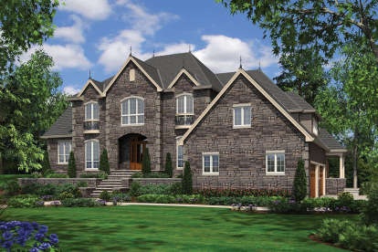 Luxury House Plan #2559-00590 Elevation Photo