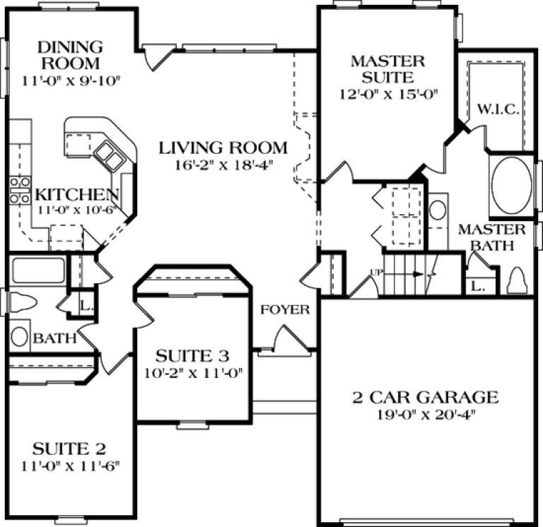 House Plan House Plan #12489 Drawing 1