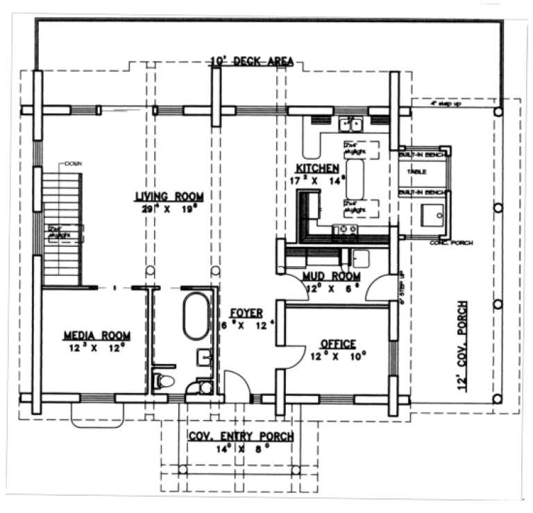 House Plan House Plan #1268 Drawing 2