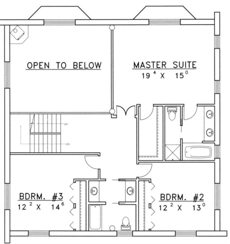 House Plan House Plan #1270 Drawing 2