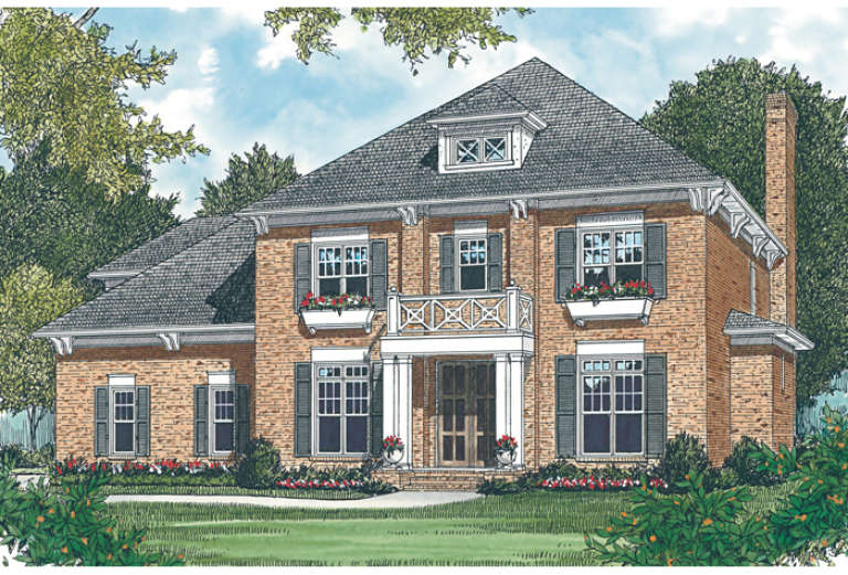 House Plan House Plan #12800 Front Elevation