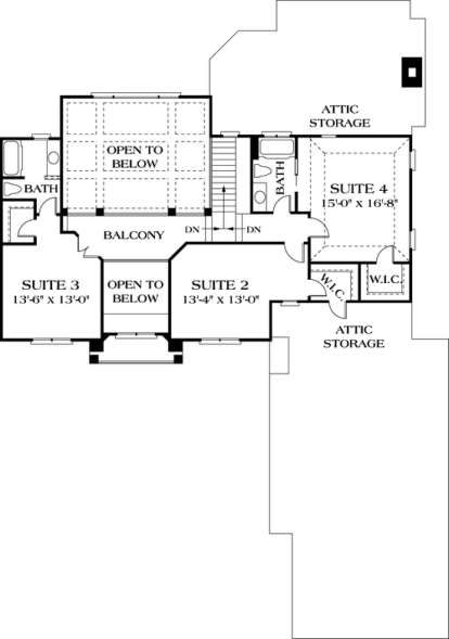 Floorplan 3 for House Plan #3323-00362