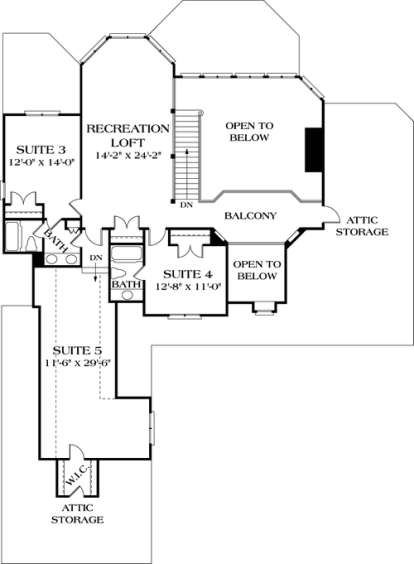 Floorplan 2 for House Plan #3323-00439