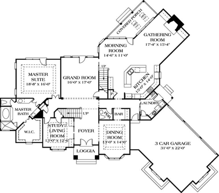 House Plan House Plan #13038 Drawing 1