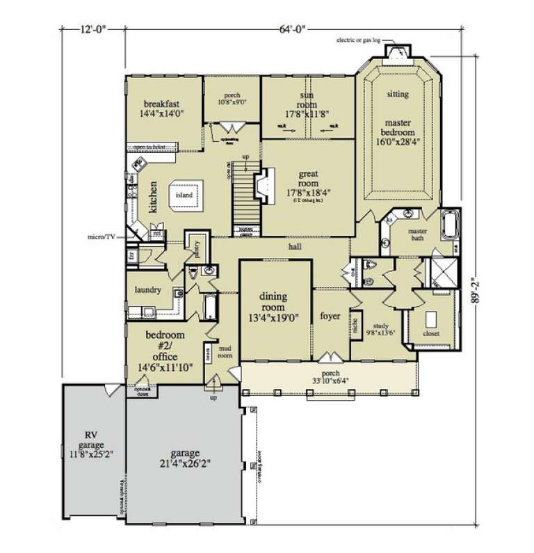 House Plan House Plan #13146 Drawing 1