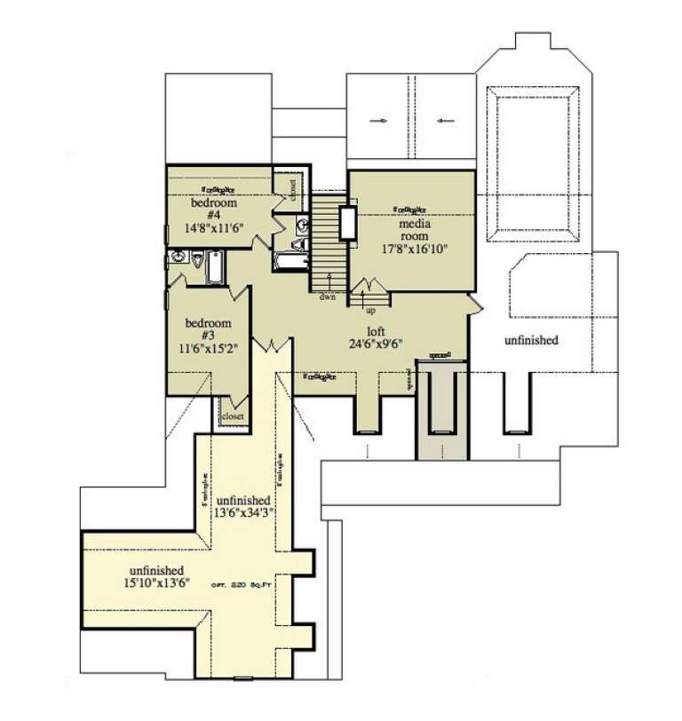 House Plan House Plan #13146 Drawing 2