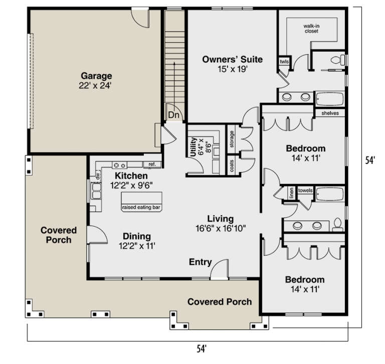 House Plan House Plan #13553 Drawing 1