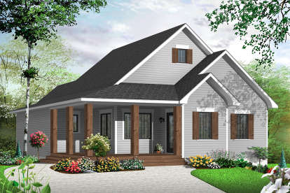 Country House Plan #034-00960 Elevation Photo