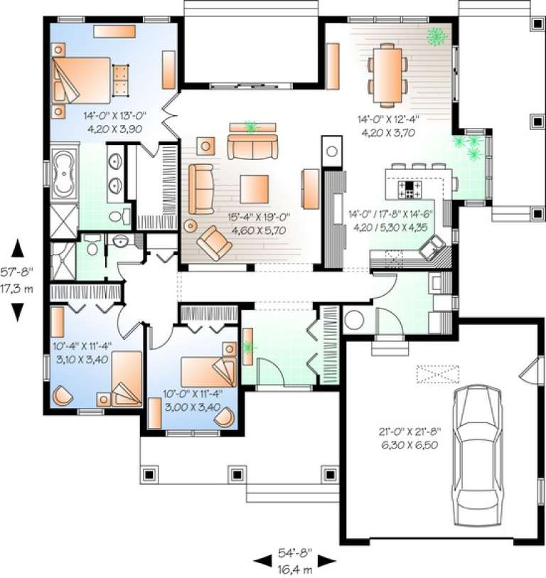 House Plan House Plan #13577 Drawing 1
