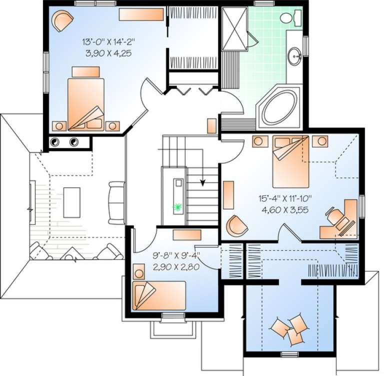 House Plan House Plan #13589 Drawing 2