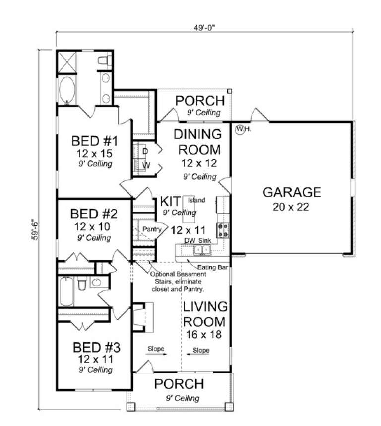 House Plan House Plan #13689 Drawing 1