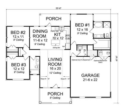 Main Floor for House Plan #4848-00030