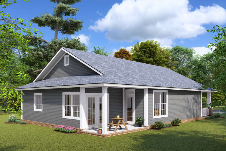 Bungalow Plan: 1,253 Square Feet, 3 Bedrooms, 2 Bathrooms - 4848-00077