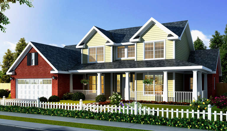 House Plan House Plan #13762 Front Elevation
