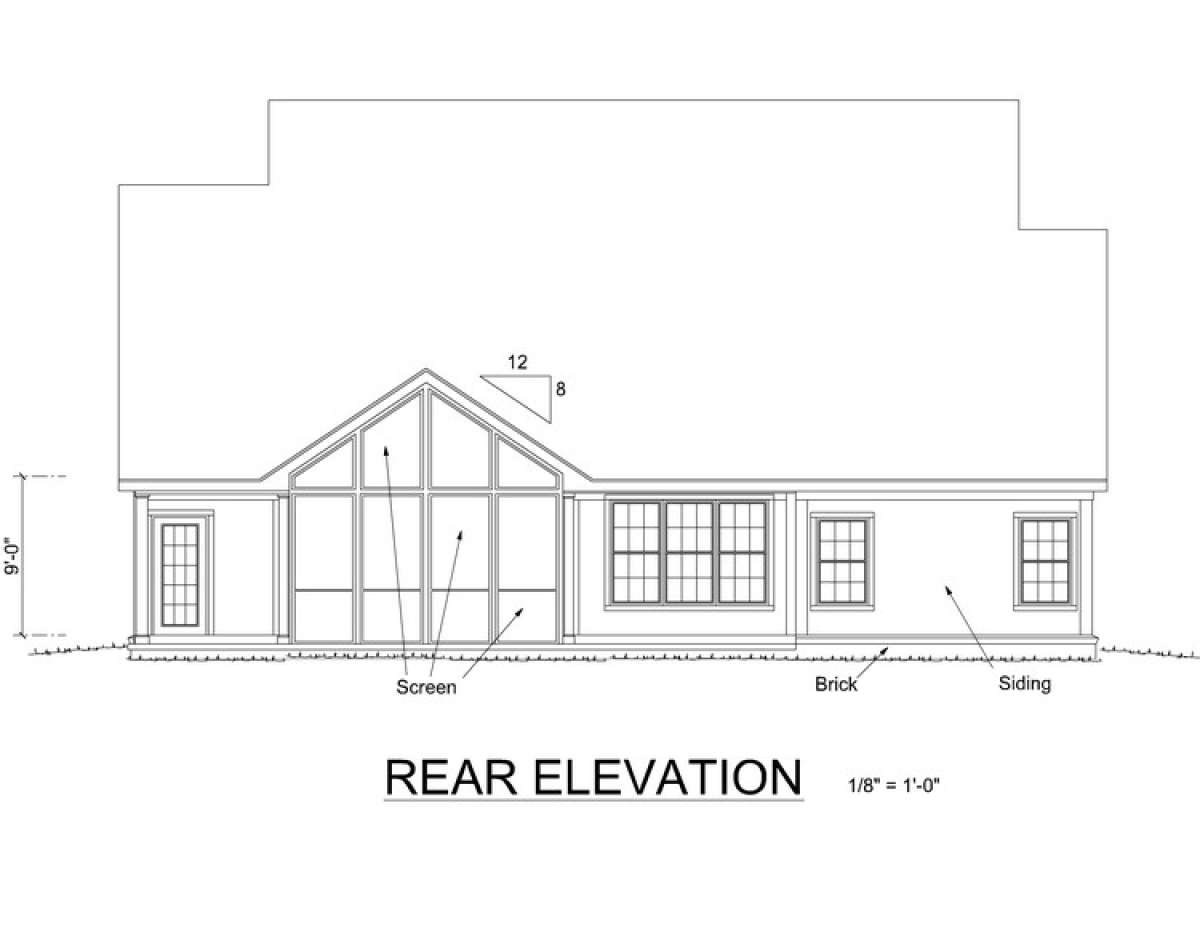 Ranch Plan: 1,842 Square Feet, 3 Bedrooms, 2 Bathrooms - 4848-00181