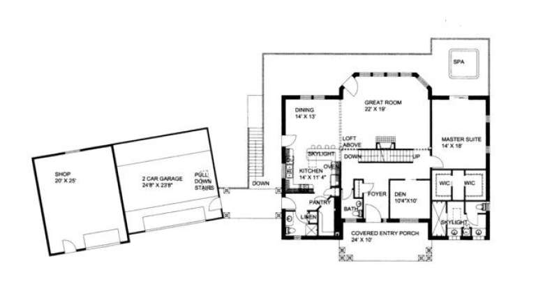 House Plan House Plan #1386 Drawing 2