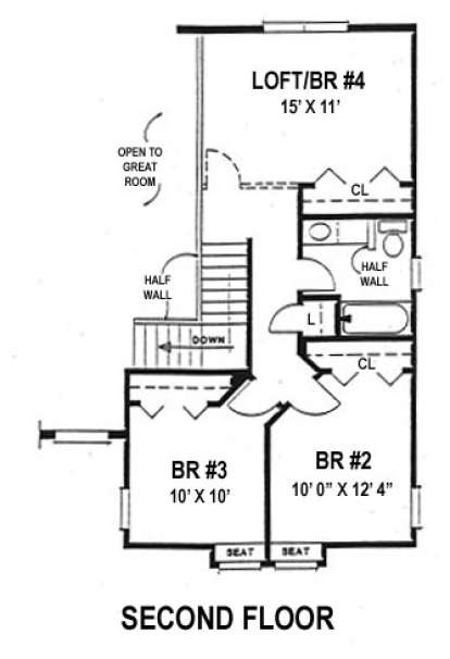Floorplan 2 for House Plan #4766-00027