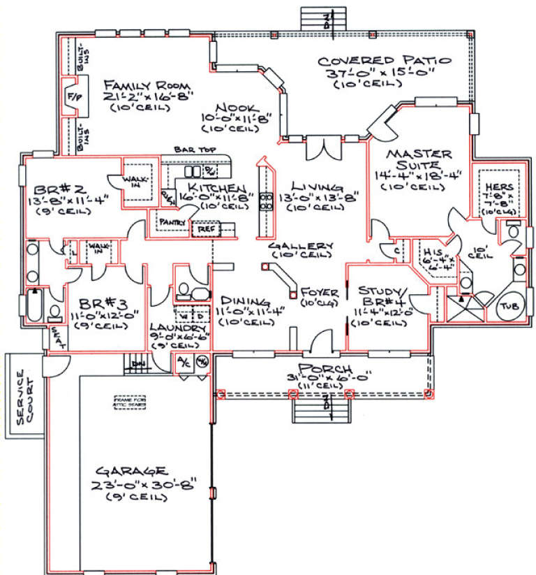 House Plan House Plan #14077 Drawing 1