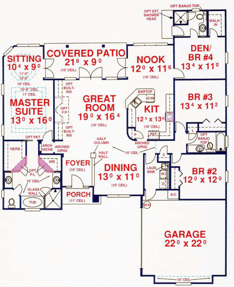 House Plan House Plan #14108 Drawing 1