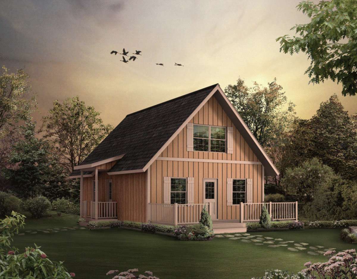Country Plan: 1,154 Square Feet, 3 Bedrooms, 1.5 Bathrooms - 5633-00015