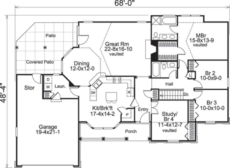 House Plan House Plan #14355 Drawing 1