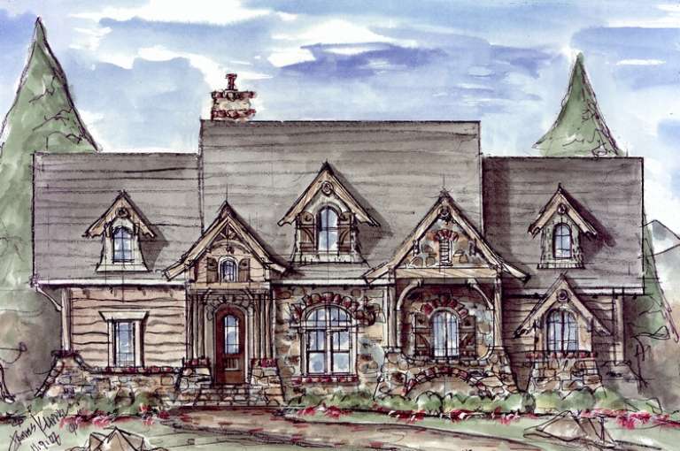 House Plan House Plan #14474 Front Elevation