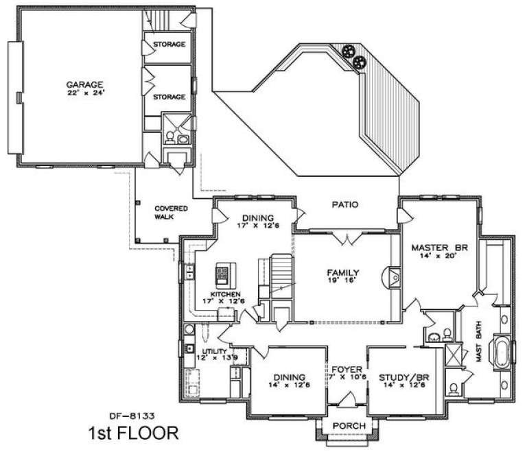 House Plan House Plan #14537 Drawing 1