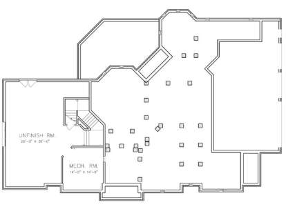 Basement for House Plan #6819-00016
