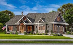 Craftsman Plan: 1,873 Square Feet, 3 Bedrooms, 2.5 Bathrooms - 699-00051