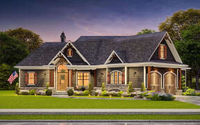 Craftsman Plan: 1,873 Square Feet, 3 Bedrooms, 2.5 Bathrooms - 699-00051