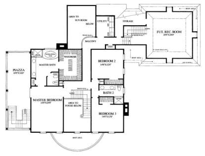 Floorplan 2 for House Plan #7922-00052