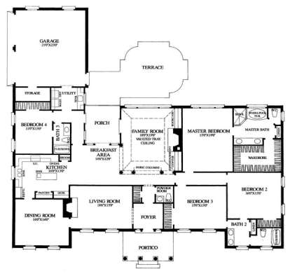 Floorplan 1 for House Plan #7922-00080