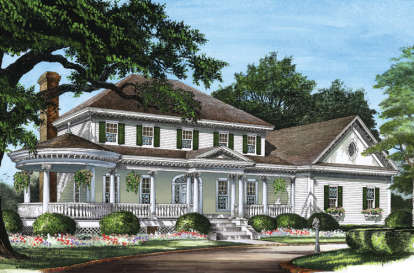 Classical House Plan #7922-00083 Elevation Photo