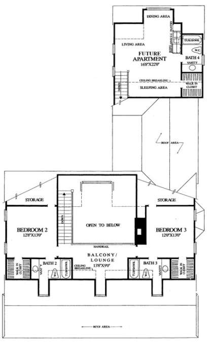Floorplan 2 for House Plan #7922-00121