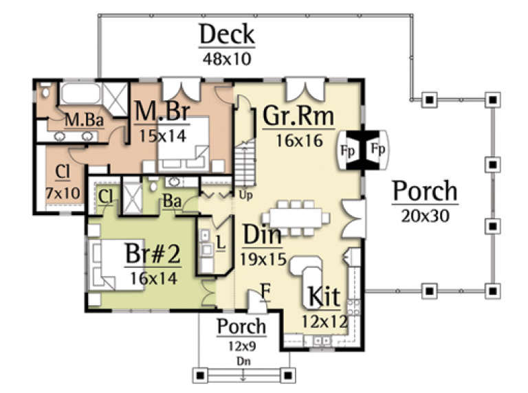 House Plan House Plan #14978 Drawing 1