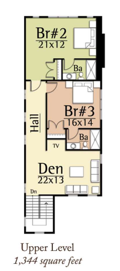 Floorplan 2 for House Plan #8504-00045