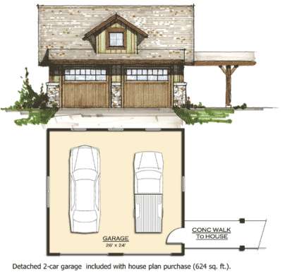 Garage for House Plan #8504-00045