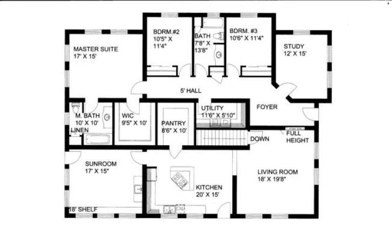 House Plan House Plan #1503 Drawing 2