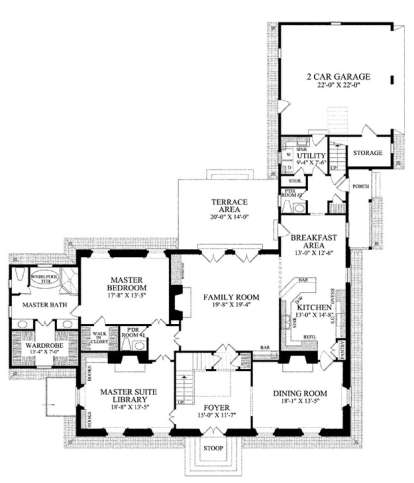 Floorplan 1 for House Plan #7922-00168