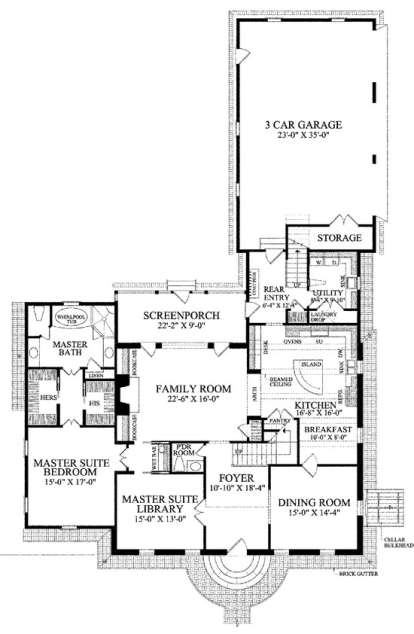 Floorplan 1 for House Plan #7922-00170