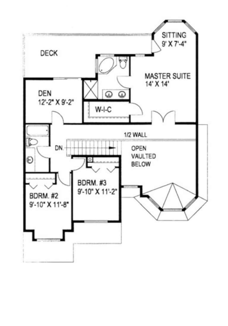 Traditional Plan 2 024 Square Feet 3 Bedrooms 2 5 Bathrooms 039 00231   1517 2 768 