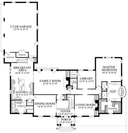 Floorplan 1 for House Plan #7922-00196
