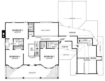Floorplan 2 for House Plan #7922-00210