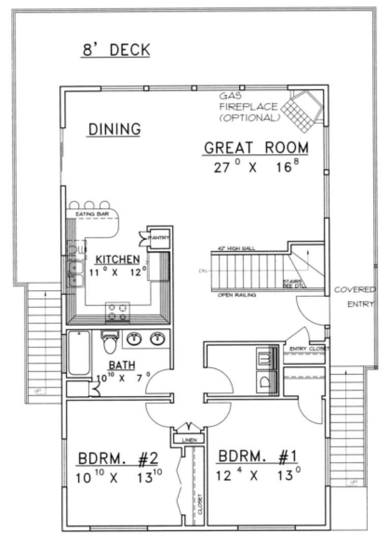 House Plan House Plan #1536 Drawing 2