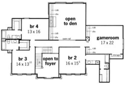 Floorplan 2 for House Plan #9035-00134