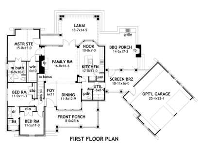 Main Floor for House Plan #9401-00004